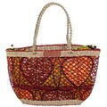 Cabas Le Voyage En Panier Panier port&eacute; &eacute;paule ref_49094 Rouge