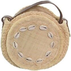 Sac Bandouliere Le Voyage En Panier Sac rond port&eacute; travers ref 490 Beige
