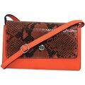 Sac Bandouliere Chapeau-Tendance Sac bandouli&egrave;re cuir python Orange