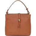 Sac &agrave; main Hexagona Sac &agrave; main cuir ref 52162 Terre 25*21.5*13.5 Marron