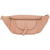 Sac banane Hexagona Banane en cuir ref 48598 P&ecirc;che 33,5*13*7 Beige