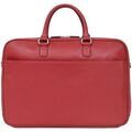 Porte document Hexagona Serviette en cuir ref 47995 Rouge fonc&eacute; 43*29*9 Rouge