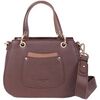 Sac &agrave; main Hexagona Sac port&eacute; main en cuir ref 46667 Chocolat Marron