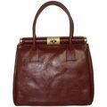 Sac &agrave; main Hexagona Sac A main en cuir Ref 39807 marron 29*24*17 cm Marron