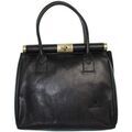 Sac &agrave; main Hexagona Sac A main en cuir Ref 39807 Noir 29*24*17 Noir