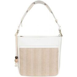 Sac a main Hexagona Sac port&eacute; &eacute;paule ref 52395 28*24.5*11 Blanc Blanc