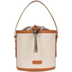 Sac &agrave; main Hexagona Sac seau ref 55619 Beige Terre 23*20*15 Marron