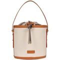 Sac &agrave; main Hexagona Sac seau ref 55619 Beige Terre 23*20*15 Marron