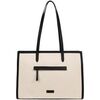 Sac a main Hexagona Sac porte epaule ref 55620 Beige Noir 42*30*15 cm