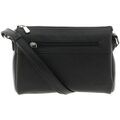 Sac Bandouliere Hexagona Sac porte travers en cuir ref 48614 Noir