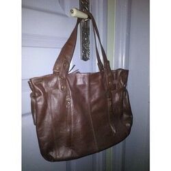 Sac &agrave; main Laura Cl&eacute;ment Sac &agrave; main en cuir femme Marron