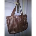 Sac &agrave; main Laura Cl&eacute;ment Sac &agrave; main en cuir femme Marron