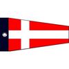 Porte cl&eacute; Clj Charles Le Jeune Porte-cl&eacute;s Drapeau chiffre 4 - Kartefour Rouge