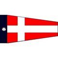 Cadeaux sur Grenoble : Porte cl&eacute; Clj Charles Le Jeune Porte-cl&eacute;s Drapeau chiffre 4 - Kartefour Rouge
