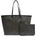 Sacs &agrave; mains sur Grenoble : Sac a main Lacoste Sac cabas Ref 62243 N56 Noir Beige 40*33.5*20 cm