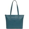 Sac a main Hexagona Sac cabas Ref 54139 P&eacute;trole 42*30*13 Bleu