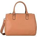 Sac &agrave; main Hexagona Sac port&eacute; main cuir ref 48612 40*26*11 Tan Marron