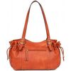 Sac a main Hexagona Sac port&eacute; &eacute;paule Toscane Ref 57680 terre Orange