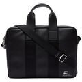 Saccoches / Etuis sur Grenoble : Porte document Lacoste Sac ordinateur en cuir Ref 57934 000 noir 39*30*5