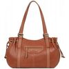 Sac a main Hexagona Sac porte epaule en cuir Ref 58239 fauve