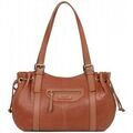 Sac a main Hexagona Sac porte epaule en cuir Ref 58239 fauve