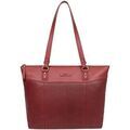 Sac a main Hexagona Sac cabas en cuir femme Ref 58240 Carmin
