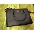 Sac &agrave; main Prada Prada Galleria Crossbody Large Black Leather Noir
