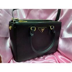 Sac &agrave; main Prada Prada Galleria Crossbody Large Black Leather Noir