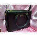 Sac &agrave; main Prada Prada Galleria Crossbody Large Black Leather Noir