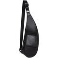 Saccoches / Etuis sur Grenoble : Pochette Hexagona Sac monobretelle en cuir Ref 59585 Noir 1