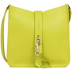 Sac Bandouliere LANCASTER Sac port&eacute; travers cuir Ref 50196 Jaune 2 Jaune