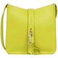 Sac Bandouliere LANCASTER Sac port&eacute; travers cuir Ref 50196 Jaune 2 Jaune