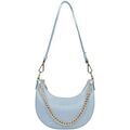 Sac a main LANCASTER Sac besace Ref 59013 Bleu ciel 25*20*7 cm