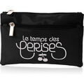 Saccoches / Etuis sur Grenoble : Pochette Le Temps des Cerises trousse pochette rumba 17 noir/blanc
