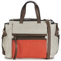 Sac Le Temps des Cerises Sac &agrave; main Kaori 3 Mastic/Taupe/Mandarine Beige