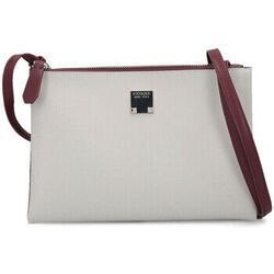 Sac Bandouliere Guess Sac Bandouilere Lenia Double Bicolor Bordeaux Beige