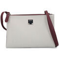 Sac Bandouliere Guess Sac Bandouilere Lenia Double Bicolor Bordeaux Beige