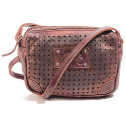 Sac Bandouliere Le Temps des Cerises Sac Bandouli&egrave;re en cuir NAYA 3 Cuivre Marron