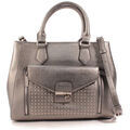 Cabas Christian Lacroix Sac Cabas BILLY 8 Gris M&eacute;tallique Argent&eacute;