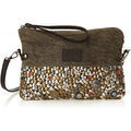 Sac Bandouliere Le Temps des Cerises Sac bandouli&egrave;re Taka 5 B&eacute;ton/Noir Gris