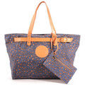 Sac & Bagage sur Grenoble : Cabas Le Temps des Cerises Sac Cabas en Toile Aloes 1 Leopard Bleu