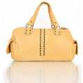 Sac Kaporal Sac &agrave; Main en Cuir Gracy Camel Jaune Grenoble