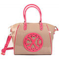 Sac Christian Lacroix Sac Cabas Jonc 4 Taupe/Rose