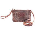 Sac Le Temps des Cerises Sac Bandouli&egrave;re en Cuir NAYA 4 Cuivre Marron Grenoble