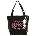 Sac Le Temps des Cerises sac Rumba 16 noir/rose fluo