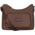 Sac Bandouliere Hexagona Sac porte travers Ref 63706 Marron 26*21*11 cm Grenoble