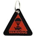 Cadeaux sur Grenoble : Porte cl&eacute; Clj Charles Le Jeune Porte-cl&eacute;s Avion Parachute Warning - Triangle orange Orange