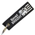 Porte cl&eacute; Clj Charles Le Jeune Porte-cl&eacute;s Drapeau Breton et Hermine - Bevet Breizh Noir Grenoble