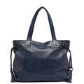 Sac a main Basilic Pepper Sac port&eacute; &eacute;paule A4 Cow cuir COW 16C-00BCOW42 Bleu