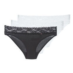 Culottes & slips DIM COTON FEMININE 2+1 GRATUIT Noir